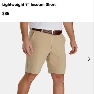 Footjoy Like new Men’s Lightweight 9"‎ Inseam Khaki Color Shorts